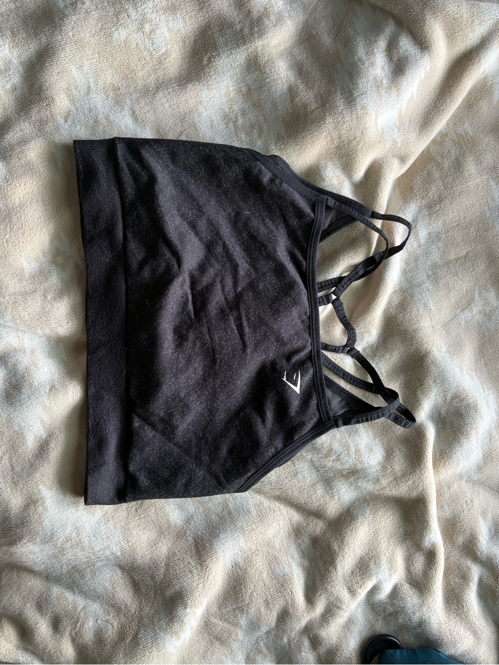 Gymshark Black Strappy Sports Bra
